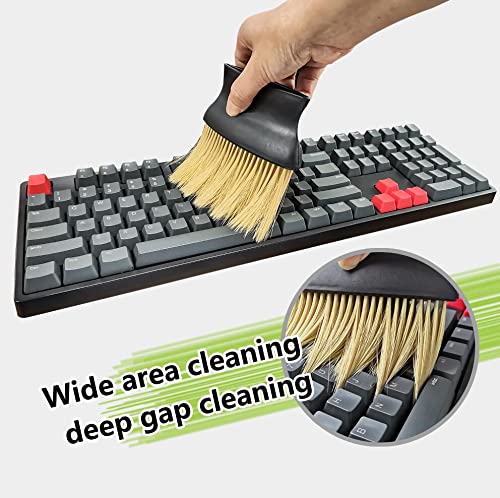 AWSL Car Detailing Brush Soft Flexible Long Hair Wide Handle Brushes Auto Interior or Exterior Detail Cleaning Dust Removal Brush