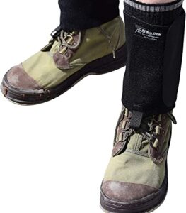 mt. sun gear fishing boot gravel guard keeps dirt, weeds, rocks out of your wading boots. (2 pairs)