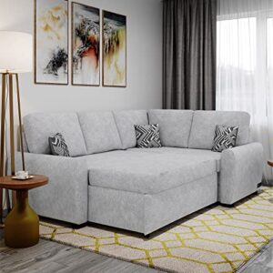 Lifestyle Solutions Convertible Sofa, Ivory