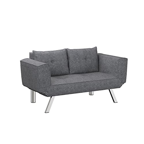 Serta Marin Convertible Sofa, Charcoal