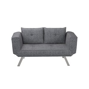 Serta Marin Convertible Sofa, Charcoal