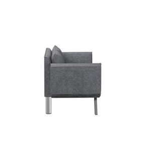 Serta Marin Convertible Sofa, Charcoal