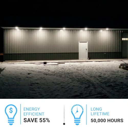 LEDMyplace LED Barn Light w/ 3-pin NEMA Photocell 72/96/120W Adjustable & 3000K/4000K/5000K CCT Tunable 120-277V, IP65 Waterproof Flood Lights Outdoor for Yard, Warehouse, Garage, Street