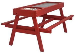 coops & feathers chick-nic table (barn red)