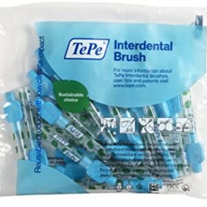 TEPE Interdental Brushes Original | Size 5-0.8mm | 1 Pack of 20 Brushes (0.6 mm, Blue)