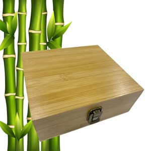 Cali Factory Bamboo Stash Box Plain (Large)