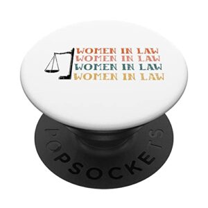 women in law funny lawyer attorney law school graphic popsockets swappable popgrip