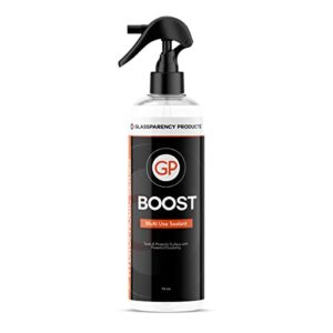 glassparency boost multi-use sealant (16oz) quick detail spray, deep gloss and shine, hydrophobic protection