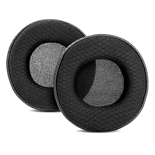 TaiZiChangQin Voyager 104 Upgrade Ear Pads Ear Cushions Earpads Replacement Compatible with Plantronics Voyager 104 Headphone Fabric Black