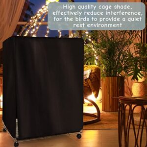 Shappy Bird Cage Cover Good Night Bird Cage Accessories Extra Large Bird Cage Cover Black Pet Cage Cover Breathable Parrot Cage Cover for Bird Critter Cat Cage to Small Animal Privacy Comfort