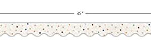 Teacher Created Resources Everyone is Welcome Dots Scalloped Border Trim (TCR7158)