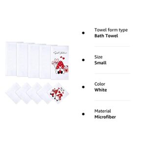 Sublimation Blank Towels, DIY Microfiber Kitchen Towels, Modern Multi Purpose Dish Towels for Kitchen Cleaning, 16 x 24 Inch, 12 x 12 Inch (White,10 Pieces)