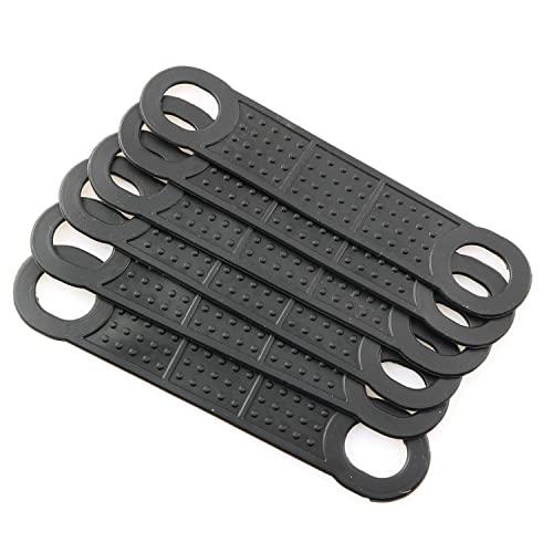 PZRT 40pcs Non-Slip Rubber Clothes Hanger Grips Windproof Clothes Hanging Accessories, Black