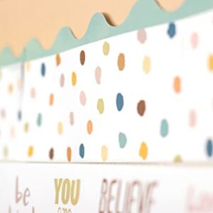 Teacher Created Resources Everyone is Welcome Painted Dots Straight Border Trim (TCR7165)