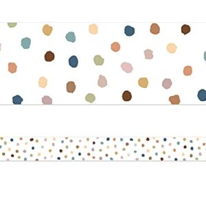 Teacher Created Resources Everyone is Welcome Painted Dots Straight Border Trim (TCR7165)