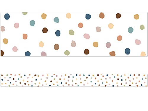 Teacher Created Resources Everyone is Welcome Painted Dots Straight Border Trim (TCR7165)