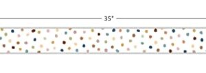 Teacher Created Resources Everyone is Welcome Painted Dots Straight Border Trim (TCR7165)