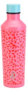 holabear metal water bottle for women,insulated double wall stainless steel thermos for hot and cold drinks,17oz/500ml sport outdoor tumbler pink