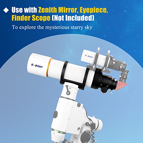 SVBONY SV48P Telescope, 90mm Aperture F5.5 Refractor OTA for Adults Beginners, Telescopes for Deep Sky Astrophotography and Visual Astronomy