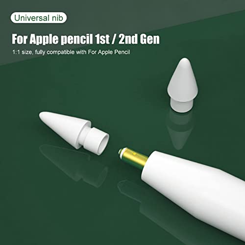 Zosylala Tips for Apple Pencil,Stylus Tips,Pencil Tips for iPad,Replacement Pen Nibs Compatible with iPad Air Mini Pro Apple Pencil 1st & 2nd Generation - 4 Packs