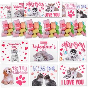 72 pieces valentine candy cello bags plastic valentine treat bags self adhesive cellophane goodies bags with 72 pieces bag toppers baking for boy girl wedding anniversary party supplies