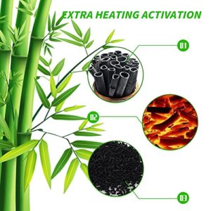 Minxue Activated Carbon Aquarium Bamboo Charcoal Pellets Clear Than Coal Filter Media Accessories with mesh Bag