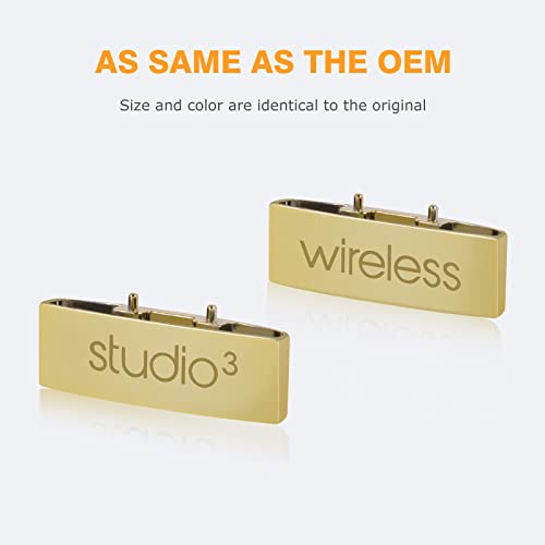 Studio 3 Hinge as Same as The OEM Replacement Parts Accessories Durable Repair Kit Compatible with Beats by Dre Studio 3 Wireless (A1914) Headphones (Gold)