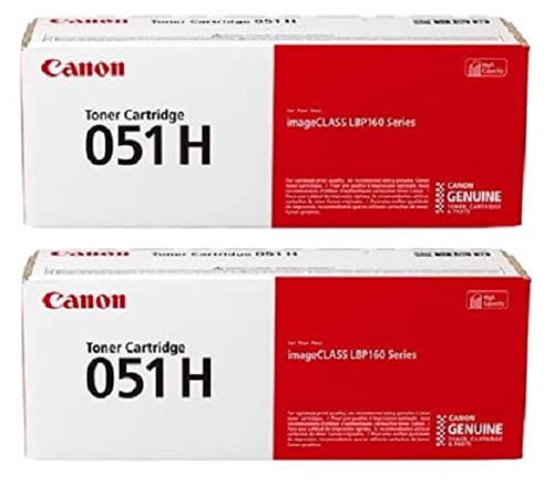 Canon CRG-051H BK High Yield Black Toner Cartridge 2-Pack