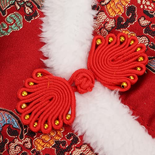 Pssopp Dog Tang Suit Dog Winter Cloth Happy New Year Qipao Costume Tang Dynasty Cat Dress