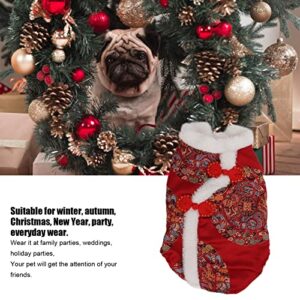 Pssopp Dog Tang Suit Dog Winter Cloth Happy New Year Qipao Costume Tang Dynasty Cat Dress