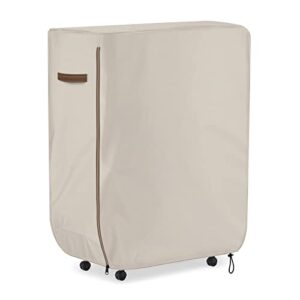selugove folding bed storage cover for single size 31-inch portable rollaway bed, khaki double-layer oxford cloth thick and tear-resistant, with zipper, easy to put on and take off.