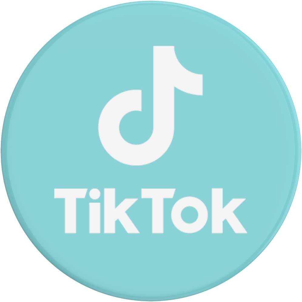 ​​​​PopSockets Phone Grip with Expanding Kickstand, TikTok PopGrip - Tik Tok Blue