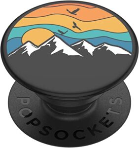​​​​popsockets phone grip with expanding kickstand, nature popgrip - mountain high