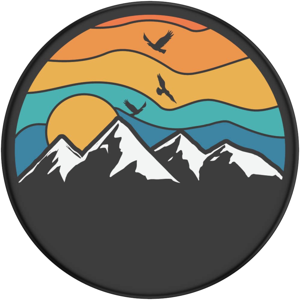 ​​​​PopSockets Phone Grip with Expanding Kickstand, Nature PopGrip - Mountain High