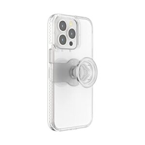 popsockets: iphone 13 pro case with phone grip and slide, phone case for iphone 13 pro - clear