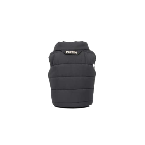 Puffin - The Puffy Beverage Vest - Insulated Can Cooler, Black & Tan