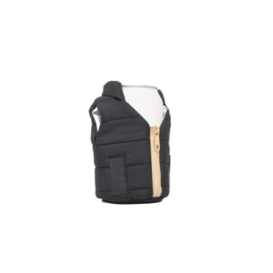 Puffin - The Puffy Beverage Vest - Insulated Can Cooler, Black & Tan