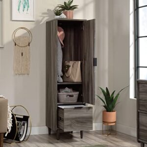 Sauder Clifford Place Storage Cabinet, L: 15.51" x W: 18.50" x H: 58.27", Jet Acacia Finish