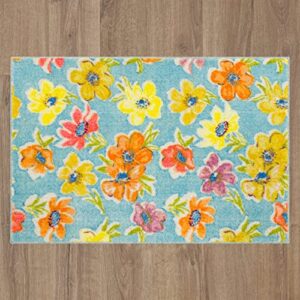 Mohawk Home Scatter Blooms Blue 3' x 5' Area Rug