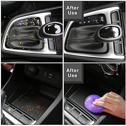 TICARVE Cleaning Gel for Car Putty Car Vent Cleaner Cleaning Putty Gel Auto Tools Car Interior Cleaner Dust Mud for Cars and Keyboard Cleaner Slime Purple 2Pack