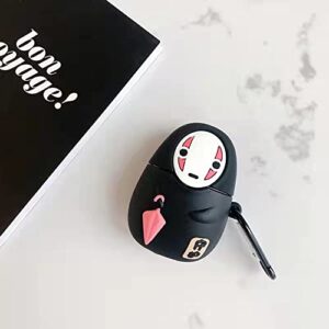 Ahnspiceo Compatible with AirPods 3 Case Cover, 3D Cute Funny Anime Characters Design Case Compatible with AirPods 3rd Generation Case 2021,for Women Men AirPods 3rd (Faceless Man)