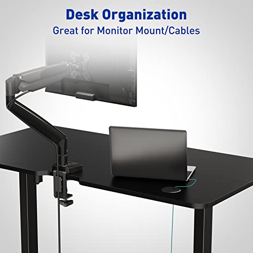 WOKA Electric Standing Desk Adjustable Height 48x24 in with Memory Controller, Ergonomic Motorized Standing Desk with Keyboard Tray, Rising Desk for Home Office Sit Stand Desk