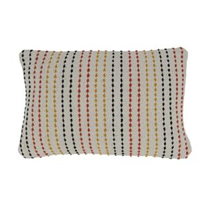 woven stripe pillow