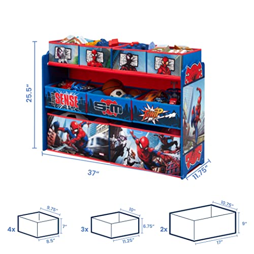 Marvel Spider-Man Deluxe 9 Bin Design and Store Toy Organizer by Delta Children