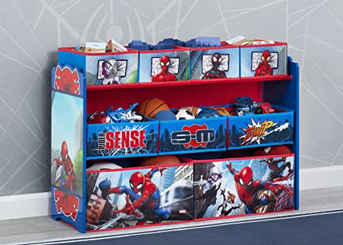 Marvel Spider-Man Deluxe 9 Bin Design and Store Toy Organizer by Delta Children