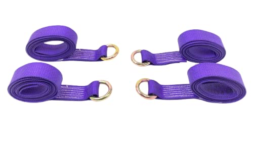 2" x 10' Purple Diamond Weave Lasso Wheel Straps (4 Pack)