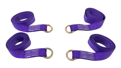 2" x 10' Purple Diamond Weave Lasso Wheel Straps (4 Pack)