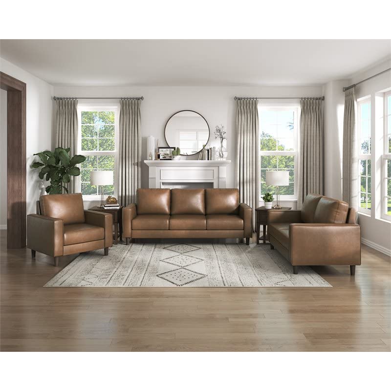 Lexicon Pratima Living Room Loveseat, Brown