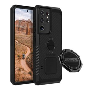 rokform - galaxy s21 ultra 5g rugged case + magnetic sport ring stand & grip