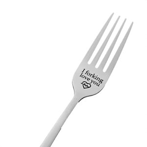anniversary christmas gifts for husband girlfriend from wife boyfriend i forking love you fork gifts for him her funny birthday gift dessert forks for couple hubby fiance